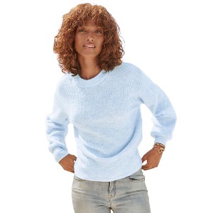 Women's Balloon Sleeve Sweater - LASCANA - 1 of 4