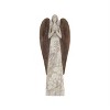 Floral Sculpted Angel Figurines with Wood-Style Wings – Set of 2 by Melrose - 2 of 3