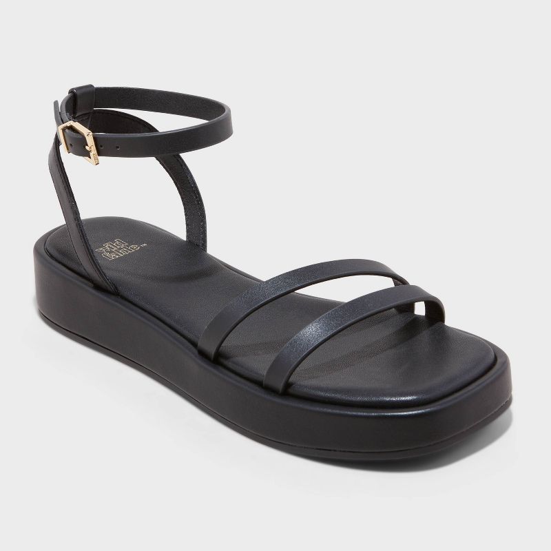 Women&#39;s Wrenley Low Platform Sandals - Wild Fable&#8482; Black, 1 of 5