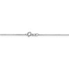 Black Bow Jewelry 0.8mm 14K White Gold Solid Box Chain Necklace - 4 of 4