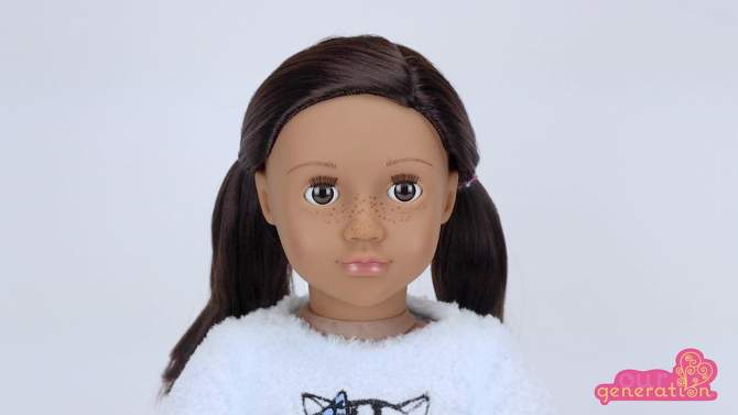 Our Generation Carlina &#38; Opal 18&#34; Doll &#38; Pet Cat Set, 2 of 7, play video