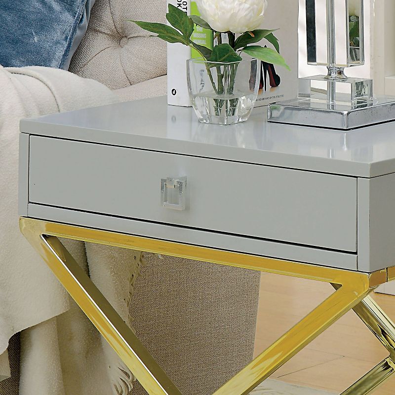 24/7 Shop At Home Trilla XShape Side Table  , 3 of 5