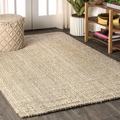 Glitzy Rugs UBSJ00005W0001B5 5 x 5 ft. Oriental Hand Woven Jute Round  Eco-Friendly Area Rug,, 1 - Metro Market