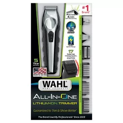 Wahl Lithium Ion Multi-Groomer Men's Beard, Facial & Total Body Groomer - 9888-600