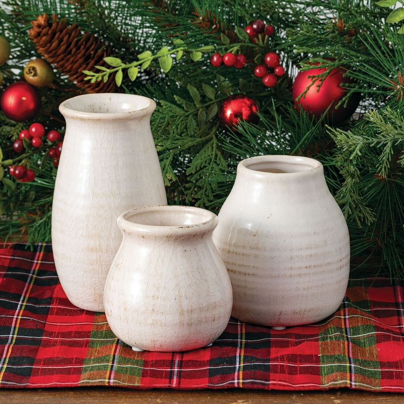 Sullivans Set of 3 Petite Ceramic Vases 3"H, 4.5"H & 5.5"H, 5 of 16