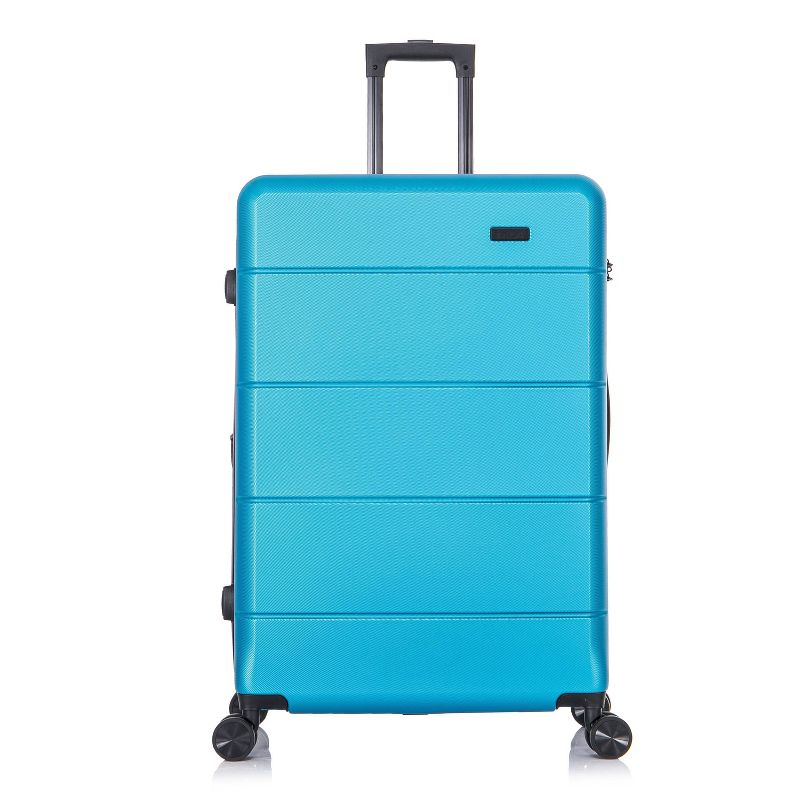 InUSA Elysian Lightweight Hardside Large Checked Spinner Suitcase, 3 of 17
