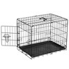 JIONJOY Heavy Duty Steel Dog Crate - Airline Approved Pet Kennel with Lock, Foldable Single Door Cage & Removable Tray for Dogs - 24inch - 2 of 2