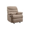 Microfiber Motion Recliner, Comfortable Living Room Reclining Chair with Pillow-Top Arms - 4 of 4