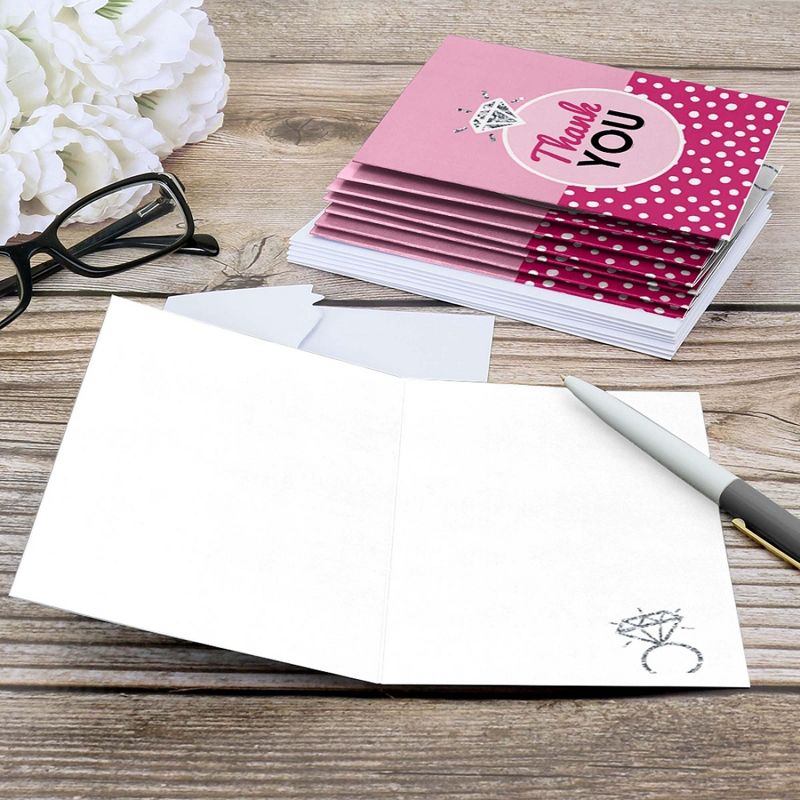 Big Dot of Happiness Bride-To-Be - Bridal Shower & Classy Bachelorette Party Thank You Cards (8 count), 4 of 6