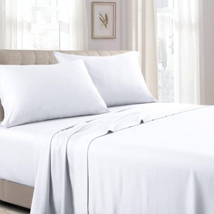 Egyptian Linens Low Profile (7-10 inches ) 100% Cotton Sateen Sheet Set - USA - 1 of 4