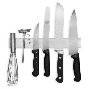 LunaLulinlk 12 Inch Stainless Steel Magnetic Knife Bar, Knife Holder, Knife Rack, Kitchen Utensil Holder, Tool Holder, Home Organizer - 1 of 4