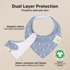 8pk Organic Baby Bandana Bibs, Baby Drool Bibs for Baby Boy, Girl, Baby Bibs for Infant, Newborn - 2 of 4