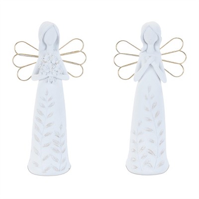 Etched Angel Figurine (Set of 4)