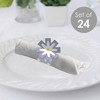 Big Dot of Happiness Purple Daisy Flowers - Floral Party Paper Napkin Holder - Napkin Rings - Set of 24 - 2 of 4