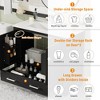 Mshliw 24" Wall Mounted Bathroom Vanity with Sink, 2 Drawers, Gold Handles, Modern Floating Cabinet for Small Bathrooms - 4 of 4
