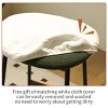 GDFStudio Judson Modern 29" Metal and Faux Leather Upholstered Bar Stool(Set of 2) - 4 of 4