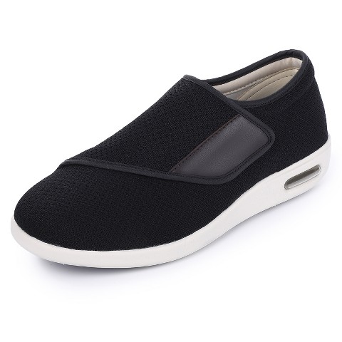 Женские кроссовки Garvee Diabetic Shoes for Women Wide Width Elderly Shoes Adjustable Closure Lightweight Swollen Feet Walking Sneakers,Black - 8