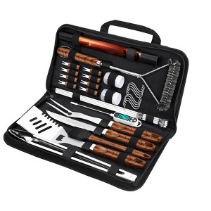 Itopfox 31-Piece BBQ Grill Accessories Set for Men & Dad, Heavy Duty Stainless Steel Grilling Tools Kit with Mats, Brush & Carrying Bag, Perfect Gift - 1 of 4