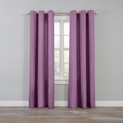 BrylaneHome BH Studio Microfiber Grommet Panel