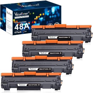 Valuetoner Compatible Toner Cartridge Replacement for HP 48A Black Toner CF248A Used for Laserjet Pro M15w M16a M15a MFP M31w (4 Black) - 1 of 4