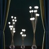46" In 11-Light Acrylic Globe Aluminun Led Chrysanthe Yellow Gold Metal Floor Lamp - 4 of 4