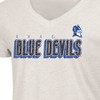 NCAA Duke Blue Devils Women's Oatmeal V-Neck T-Shirt - 3 of 3