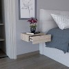 NicBex 1 Drawer Floating Nightstand with Handle Free Design,Wall Mounted Bedside Table with Storage Space,Modern Side Table for Bedroom - 2 of 4