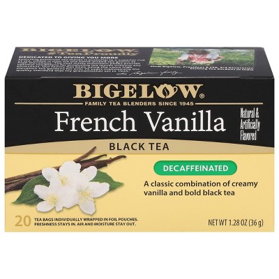 Bigelow French Vanilla Decaf Black Tea case of 6/18