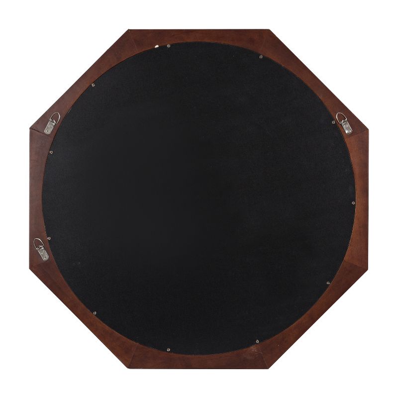 Kate & Laurel All Things Decor 28"x28" Cyrus Octagon Wall Mirror Wood , 3 of 10