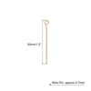 Unique Bargains DIY Craft Necklaces Bracelets Earrings Jewelry Making Iron 21 Gauge Eye Pins 200 Pcs - 2 of 4