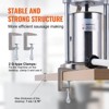 VEVOR Manual Sausage Stuffer, 2 L / 5 LBS Vertical Sausage Machine with G-type Clamp, Food-Grade 304 Stainless Steel Barrel, Silver - 3 of 4