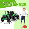 12V Kids Ride-On Tractor with Remote, Electric Tractor w/ Dual Motors, Detachable Trailer, Music & LED Lights - 2 of 4