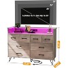 CuisinSmart 8-Drawer Dresser, Wide Bedroom Dresser Chest with Open Space, Modern Chest of Wide Drawers for Living Room, Entryway, Hallway - 4 of 4