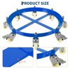 55 Gallon Drum Dolly, 1000 lbs Load Capacity Trash Can Dolly With 4 Swivel Casters & Cross Braces, Non Tipping Hand Truck, Barrel Dolly - 2 of 4