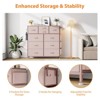 Gikpal 10 Drawers Dresser for Bedroom, Storage Drawer, Cupboards & Cabinets, Side Pockets & Hooks, Sturdy Metal Frame, Kitchen, Dinning Room - 3 of 4