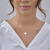 SHINE by Sterling Forever Open Rectangle & Circle Pendant Necklace - silver - 3 of 3