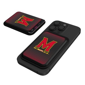 Keyscaper University of Maryland Terrapins Linen Black Magnetic Credit Card Wallet - 1 of 3