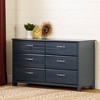 Ulysses 6 Drawer Double Kids' Dresser Blueberry - South Shore: Traditional Bedroom Furniture, Anti-Tip, Particle Board - 4 of 4