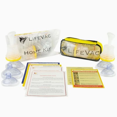 Image of LifeVac Home and Travel Choking Rescue Devices Combo Kits for Infants, Kids and Adults | First Aid Airway Blockage Assist Devices, Yellow