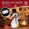 SEVOBAL Inflatable Holiday Decorations 3.5FT Christmas Inflatable Decoration Inflatable Snowman and Naughty Reindeer, Multicolored, 43.3"*25.6"*41.3" - 4 of 4