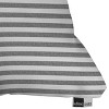 16"x16" Little Arrow Design Co. Striped Square Throw Pillow Gray - Deny Designs: Indoor Polyester Fill, Machine Washable Cover - image 3 of 4