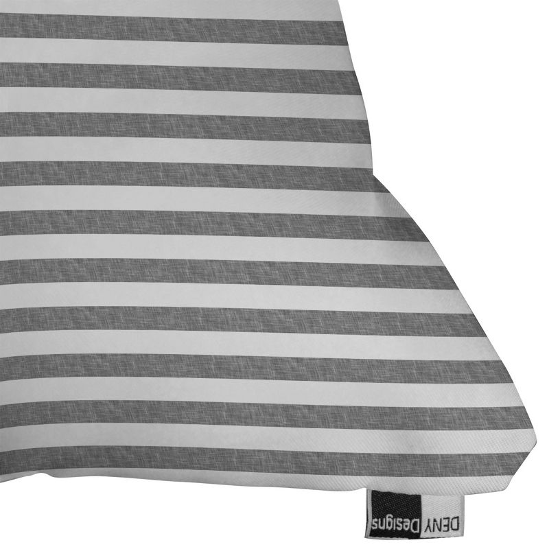 16&#34;x16&#34; Little Arrow Design Co. Striped Square Throw Pillow Gray - Deny Designs, 4 of 6