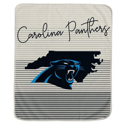 NFL Carolina Panthers Ultra Fleece State Stripe Blanket