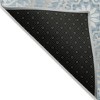 Denim Blue And Ivory Floral Medallion Washable Indoor Outdoor Area Rug - 4 of 4