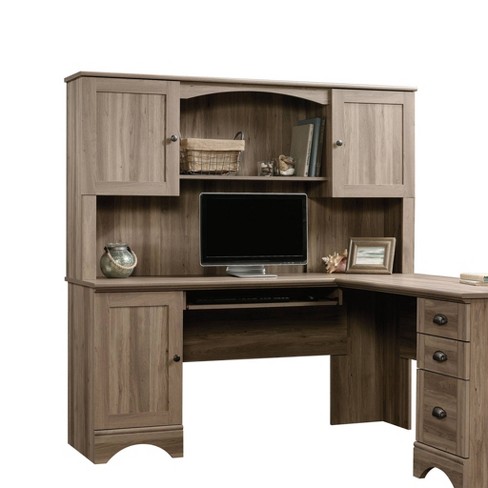 Sauder l shaped desk deals salt oak