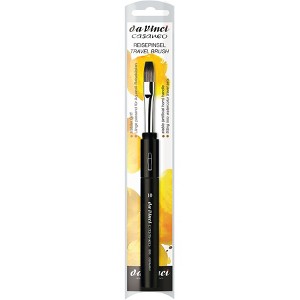 da Vinci CASANEO Pocket Travel Brush, Extra Soft Synthetic, Watercolor & Acrylic, Flat, Series 893TP, Size 10 - 1 of 4