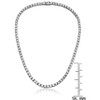Guili Sterling Silver 18-Inch Tennis Necklace with 3mm CZ in White, Gold, Rose Gold, or Purple—Vibrant, Chic, and Perfect for Any Look. - 4 of 4