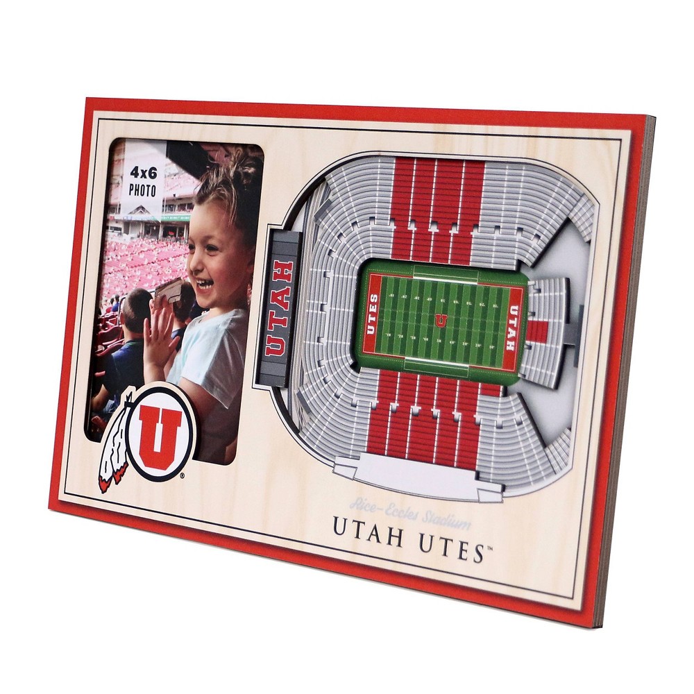 Photos - Photo Frame / Album 4" x 6" NCAA Utah Utes 3D StadiumViews Picture Frame