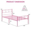 Twin Bed Frame with Headboard, 12.2" H Metal Platform Bed Frame - 2 of 4