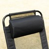 Syemin Patio Accent Chairs Set of 2, Outdoor Chair, Park Love Seat with Breathable Sling Fabric for Lawn, Garden and Porch, Black, 24.5"*27.5"*43" - 2 of 4